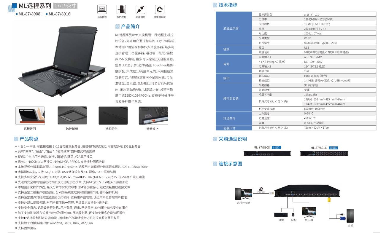 麥森特專注國產kvm切換器研發(fā)制造只為詮釋匠心ML系列切換器